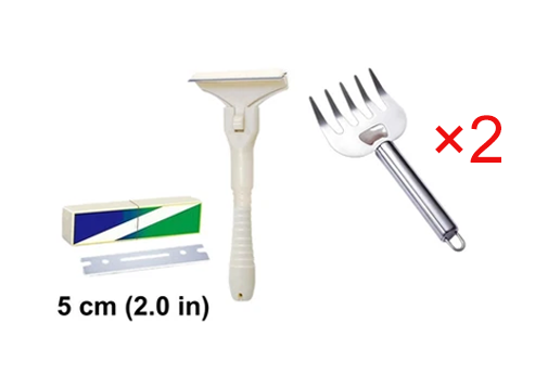 🥩🔥  Stainless Steel Meat Scraper – Easy Fat & Fascia Removal Tool for Beef & Pork 🔪✨