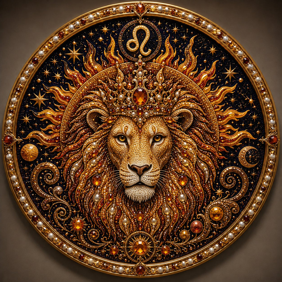 🔥 LAST DAY 49% OFF – ✨ Premium 3D Pearl 12 Zodiac Signs Art Kit | Luxury Flocked Canvas with Scratch-Resistant Non-Fading Pearl Beads DIY Handmade Astrology Decor ♈🌙💎