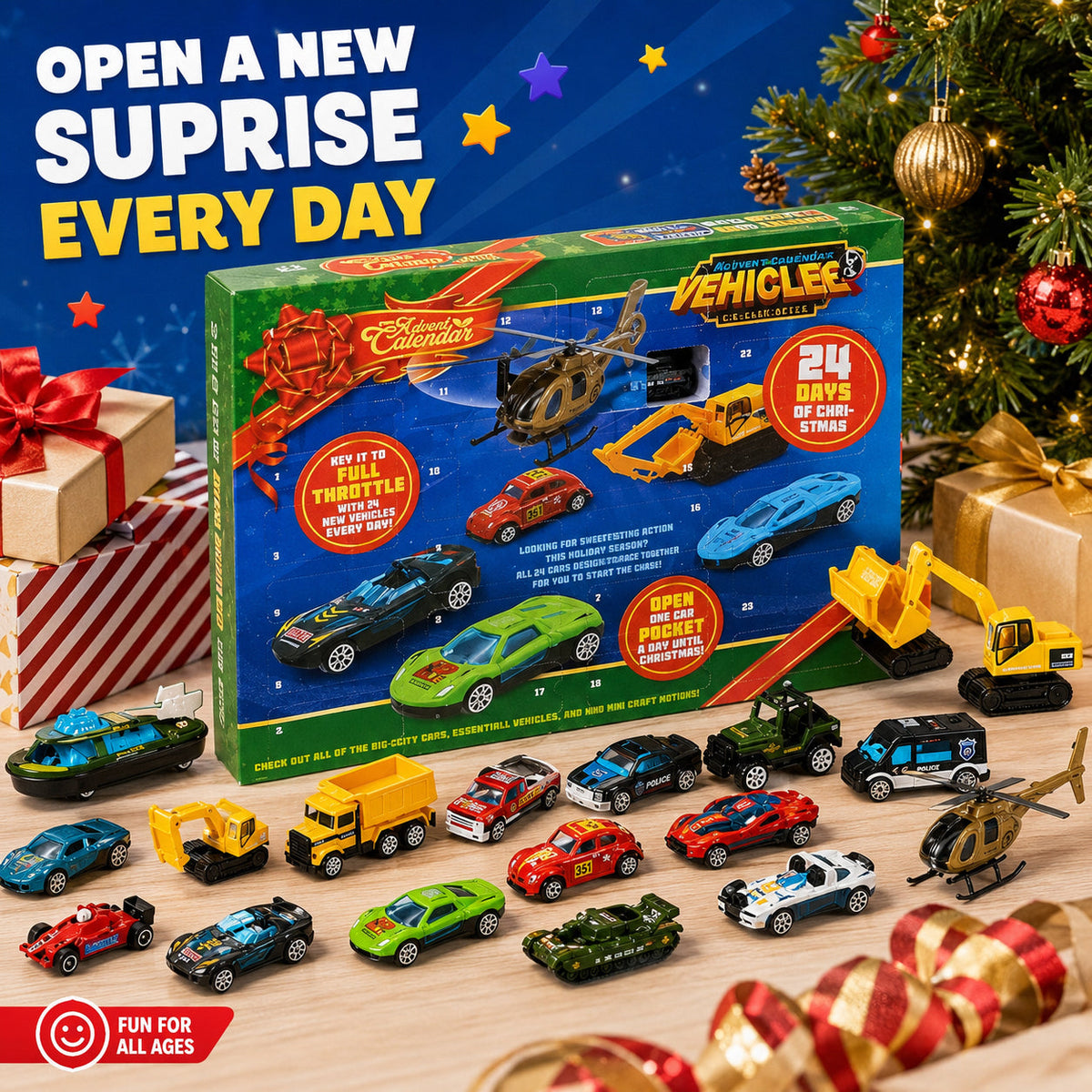 🔥 2026 Christmas Car Advent Calendar – 24 Surprises Before Christmas