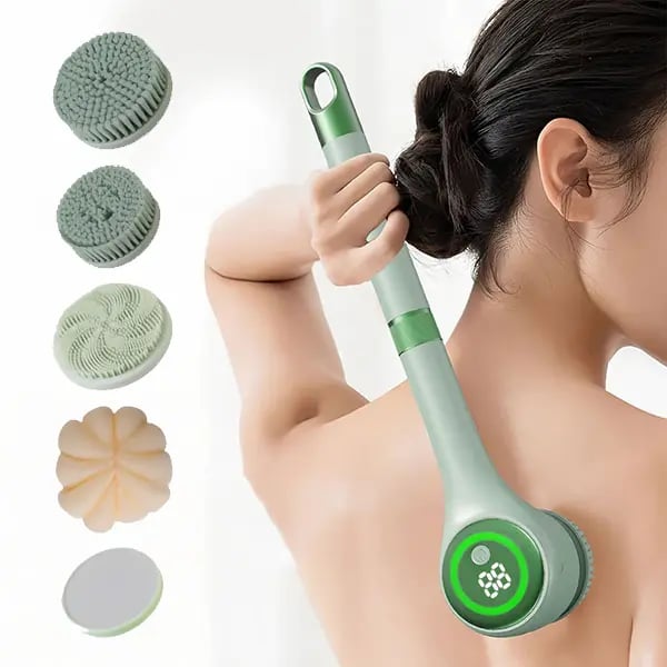 🔥Rechargeable Motorized Electric Shower Back Scrubber - Green