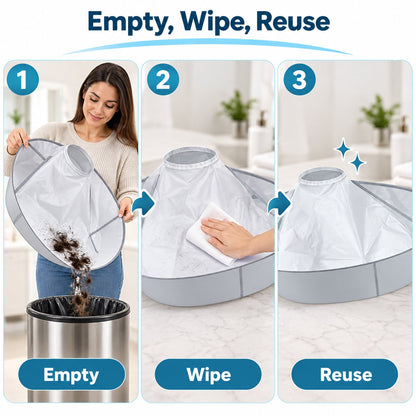 🔥Last Day 50% OFF - 💈ortable Waterproof Hair Cutting Cape, Hair Catcher Bib